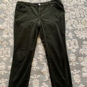 Loft 14P olive green corduroy pants
